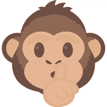 shushing monkey monkey joypixels monkey emoji monkey face