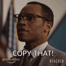 Copy That Chief Detective Oscar Finlay GIF - Copy That Chief Detective Oscar Finlay Reacher GIFs