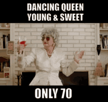 dancing queen abba golden girl old lady dancing young and sweet