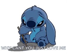 Why Cant You Just Love Me Stitch GIF - Why Cant You Just Love Me Stitch Sad GIFs