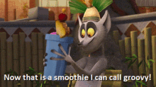 Penguins Of Madagascar King Julien GIF - Penguins Of Madagascar King Julien Now That Is A Smoothie I Can Call Groovy GIFs
