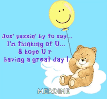 Hope Youre Having A Great Day Be Happy GIF - Hope Youre Having A Great Day Be Happy Bear GIFs