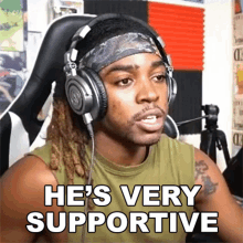Hes Very Supportive The Black Mastadonte GIF - Hes Very Supportive The Black Mastadonte Hes Really Behind Me GIFs