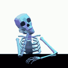 Skeleton Waiting For You GIF - Skeleton Waiting For You Bored GIFs