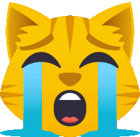 Crying Cat Sticker - Crying Cat Joypixels Stickers
