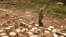 Chopping Wood GIF - Chopping Wood Rounding GIFs
