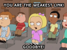Family Guy Olivia GIF - Family Guy Olivia You Are The Weakest Link GIFs