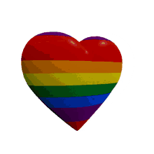 pride in love love pride rainbow heart
