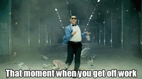 Off Work GIF - Psy When You Get Off From Work Windy - Descubre & Comparte  GIFs