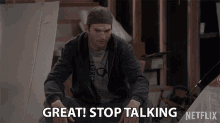 Great Stop Talking GIF - Great Stop Talking Shut Up GIFs