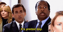 Steve Carell Its Pretzel Day GIF - Steve Carell Its Pretzel Day The Office GIFs