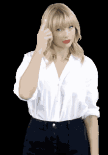 Taylor Swift Powerpuff GIF - Taylor Swift Powerpuff Thinking GIFs