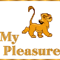 Lion King My Pleasure Sticker - Lion King My Pleasure Happy Stickers
