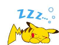 Sleepy Pikachu Sticker - Sleepy Pikachu Stickers