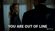 You Are Out Of Line Chloe Decker GIF - You Are Out Of Line Chloe Decker Lauren German GIFs