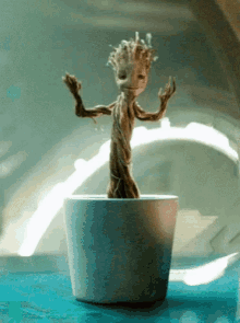 Groot Dancing GIF - Groot Dancing Flower Pot GIFs