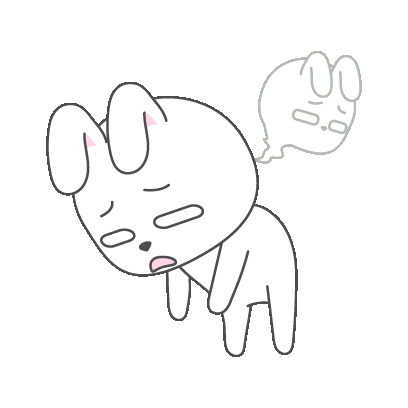 White Rabbit Sticker - White Rabbit Tired - Discover & Share GIFs