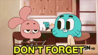 Dont Forget GIF - Dont Forget Gumball 提醒 GIFs