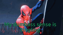 Spider Man Dumbass Sense Is Tingling GIF - Spider Man Dumbass Sense Is Tingling Spidey Sense GIFs