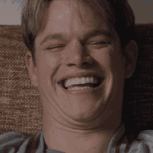 Matt Damon Laughing Out Loud Hysterically GIF - Matt Damon Laughing Out Loud Hysterically Funny GIFs