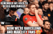 man fans remember barcelona fans man fans remember barcelona fans