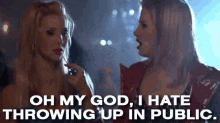 I Hate Throwing Up In Public - Romy And Michele'S High School Reunion GIF - Romy And Michele Lisa Kudrow Mira Sorvino GIFs