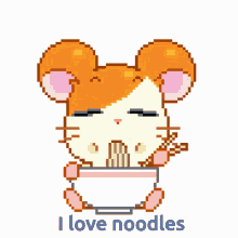 I Love Noodles Eating GIF - I Love Noodles Eating Hungry GIFs