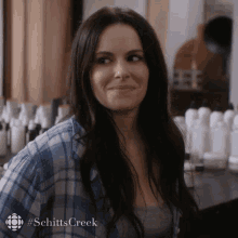 Laughing Emily Hampshire GIF - Laughing Emily Hampshire Stevie GIFs
