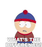 Whats The Difference Stan Marsh Sticker - Whats The Difference Stan Marsh South Park Stickers