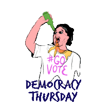 Thirsty For Democracy Thursday Thirsty Thursday Sticker - Thirsty For Democracy Thursday Thirsty Thirsty Thursday Stickers