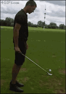 golf cool ball trick trick golfer