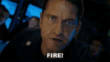 Fire Gerard Butler GIF - Fire Gerard Butler Captain Joe Glass GIFs