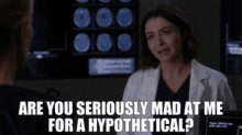 Greys Anatomy Amelia Shepherd GIF - Greys Anatomy Amelia Shepherd Are You Seriously Mad At Me GIFs