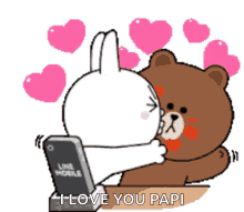 Cony Loves GIF - Cony Loves Brown GIFs