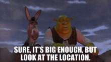 Shrek Sure Its Big Enough GIF - Shrek Sure Its Big Enough But Look At The Location GIFs