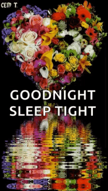 Good Night Sleep Tight GIF - Good Night Sleep Tight Flowers GIFs