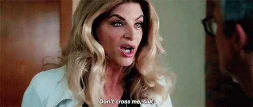 Kirstie Alley Scream Queens GIF - Kirstie Alley Scream Queens Dont Cross Me  - Discover & Share GIFs