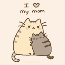 I Love You Mom Kitten GIF - I Love You Mom Love Mom GIFs