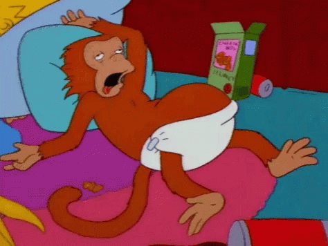 Simpsons Mono GIF - Simpsons Mono Monkey - Discover & Share 