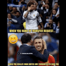 utd joke transfer request man united