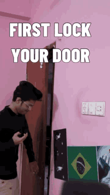 First Lock Door Door Lock GIF - First Lock Door Door Lock Naughty GIFs