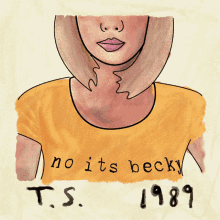 No Its Becky Taylor Swift GIF - No Its Becky Taylor Swift Art GIFs