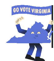 Go Vote Virginia Va Sticker - Go Vote Virginia Virginia Va Stickers