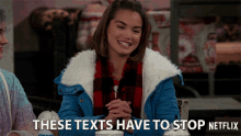 These Text Have To Stop Paris Berelc GIF - These Text Have To Stop Paris Berelc Alexa Mendoza GIFs
