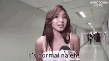 Nadine Lustre Its Normal GIF - Nadine Lustre Its Normal Interview GIFs