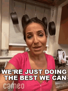 Were Just Doing The Best We Can Laura Vitale GIF - Were Just Doing The Best We Can Laura Vitale Cameo GIFs
