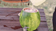 Beer From A Watermellon Keg... GIF - Watermelon Watermelon Diy Watermelon Keg GIFs