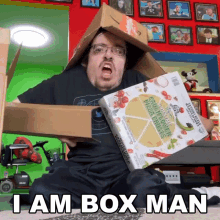 Im A Box Man Ricky Berwick GIF - Im A Box Man Ricky Berwick My Name Is Box Man GIFs