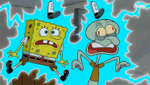 Electrocuted Spongebob GIF - Electrocuted Spongebob Squidward GIFs
