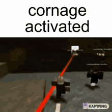 cornage minecraft video game lasers